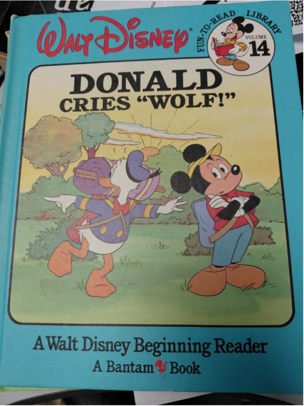 Donald Cries Wolf Book #14 Walt Disney Beginning Reader Fun-to-Read Library 1986